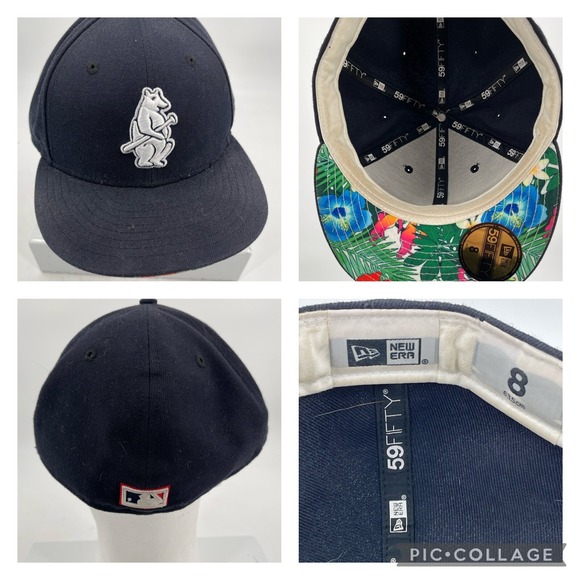 MLB Other - Chicago Cubs‎ 2022 MLB Field Of Dreams Authentic Fitted Hat Cap Size 8 Hawaiian